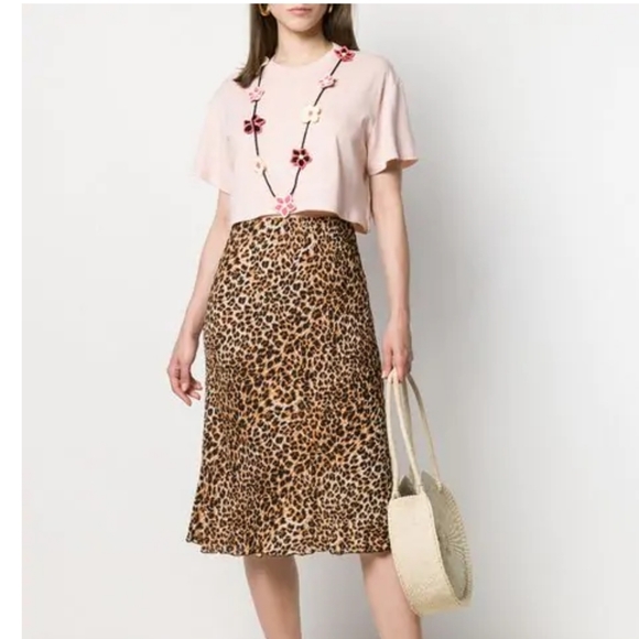 Alanui Floral Necklace T-shirt In White - Picture 4 of 8